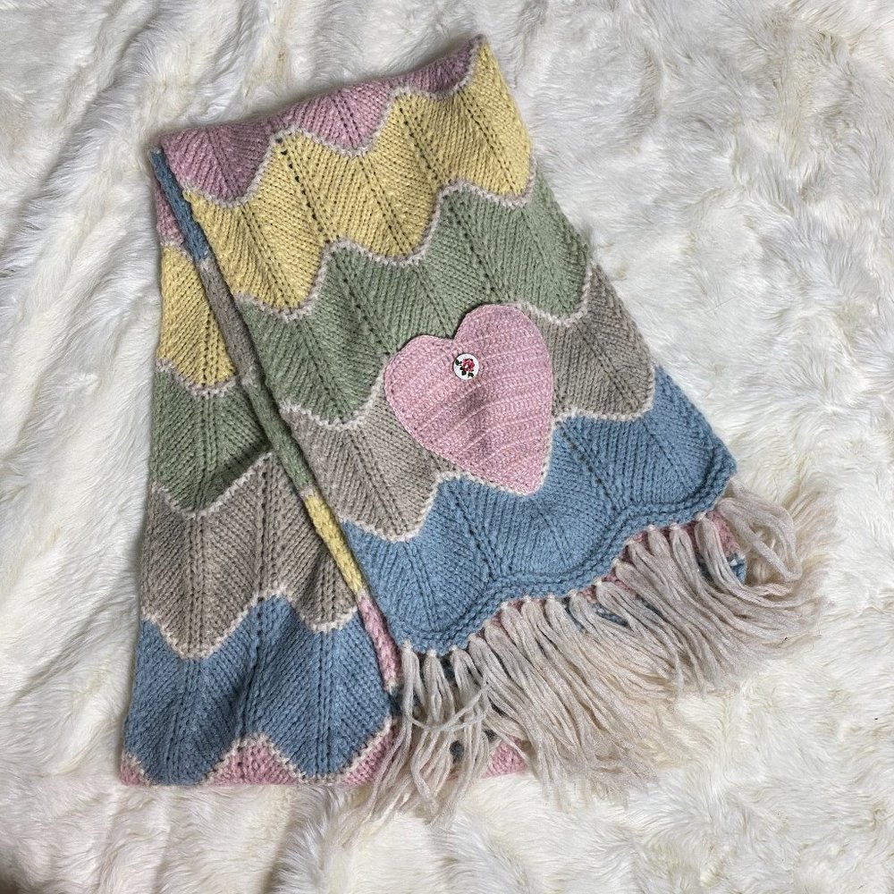 LoveShackFancy Evie Scarf Rainbow